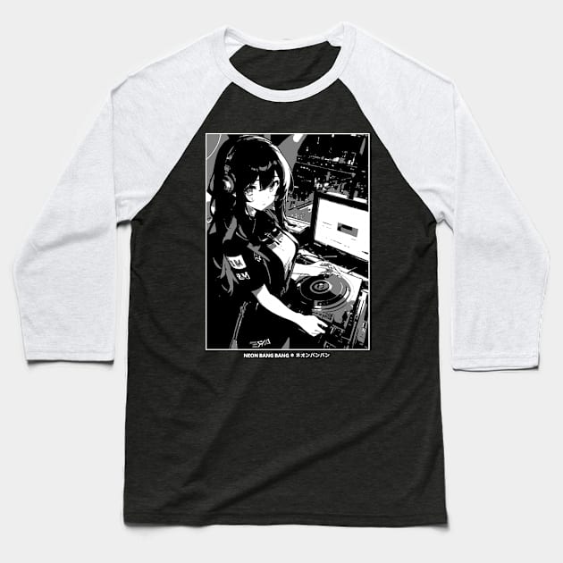 Japanese Anime Manga Streetwear - DJ Baseball T-Shirt by Neon Bang Bang